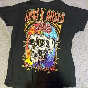 Guns N’ Roses Use Your Illusion Graphic Band Tee Black Rock Shirt 100% Cotton